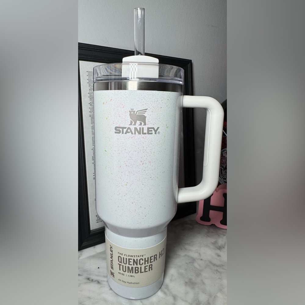 ✨🆕 Stanley Target 🎯 Pearl 40 oz Stainless Steel H2.0 Quencher Tumbler